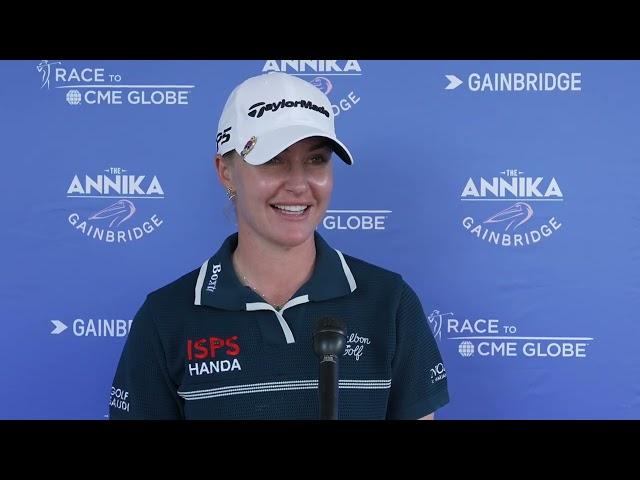 Charley Hull Sunday Flash Interview 2024 The ANNIKA driven by Gainbridge at Pelican © LPGA Tour