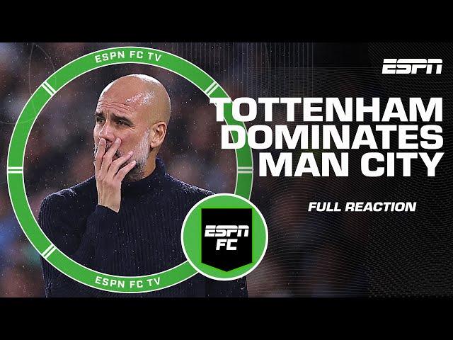 5 LOSSES IN A ROW?!  ESPN FC reacts to Manchester City vs. Tottenham