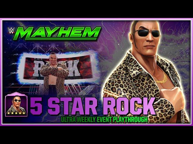 WWE Mayhem |  5 Star Rock | Ultra Weekly Event Playthrough