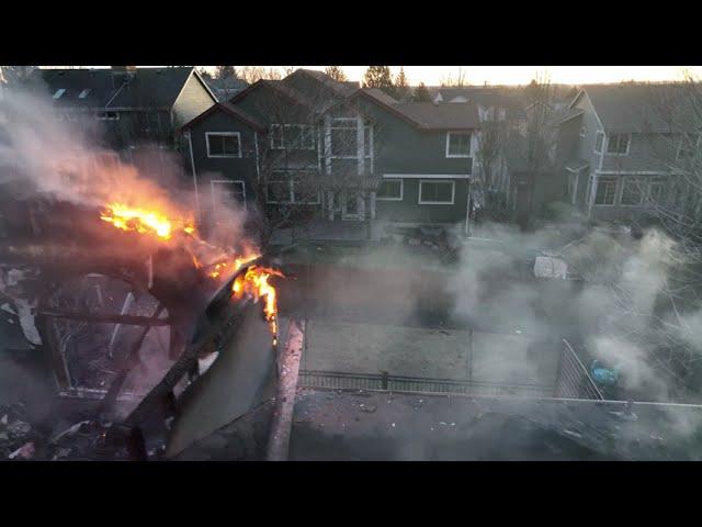 Louisville, Co First light shows destruction from Marshall Fire- Drone 4k