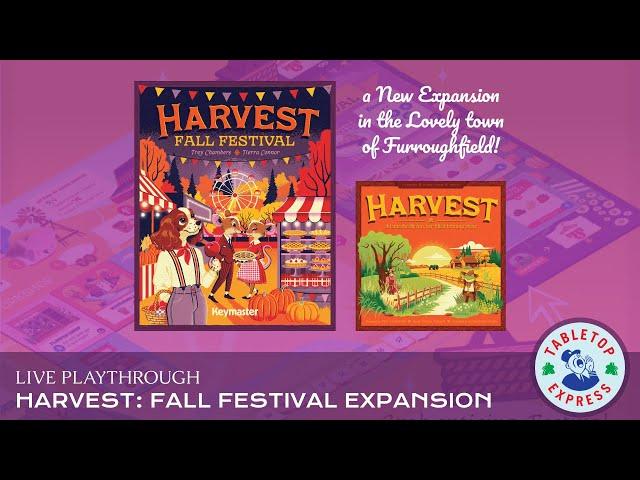 Harvest with Fall Festival Expansion Playthrough - A Cozy Celebration of Autumn!