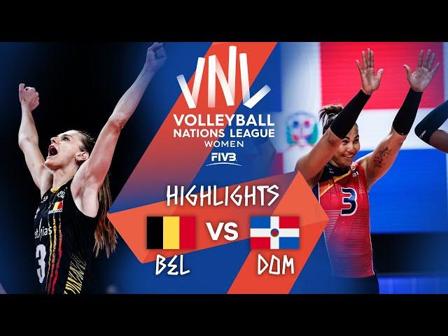 BEL vs. DOM - Highlights Week 2 | Women's VNL 2021