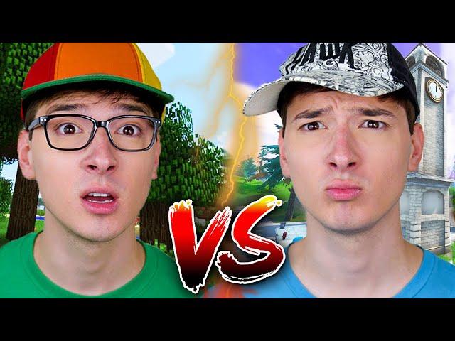 Fortnite Kid VS Minecraft Kid Roast Battle