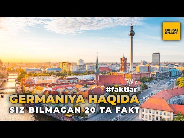 Germaniya haqida siz bilmagan 20 ta fakt | Bilish Shart