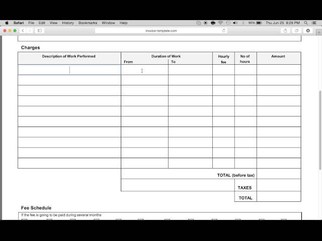 Make a Free Contractor Invoice | Excel | Word | PDF