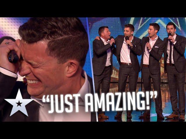 Dad forms a PHENOMENAL quartet with his SONS! I Audition I BGT Series 9