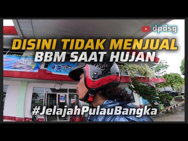 TIBA TIBA HUJAN di PERJALANAN dari SIMPANG KATIS BANGKA TENGAH ke PANGKALPINANG #jelajahpulaubangka