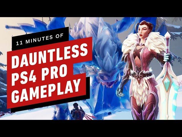 11 Minutes of Dauntless PS4 Pro Gameplay