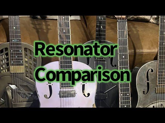Resonator comparison video. National, Mule, tricone, single cone, brass and steel!