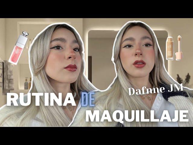 RUTINA DE MAQUILLAJE DE DAFNNE JM ACTUALIZADO + grwm para salir con Mario | Hermanas JM