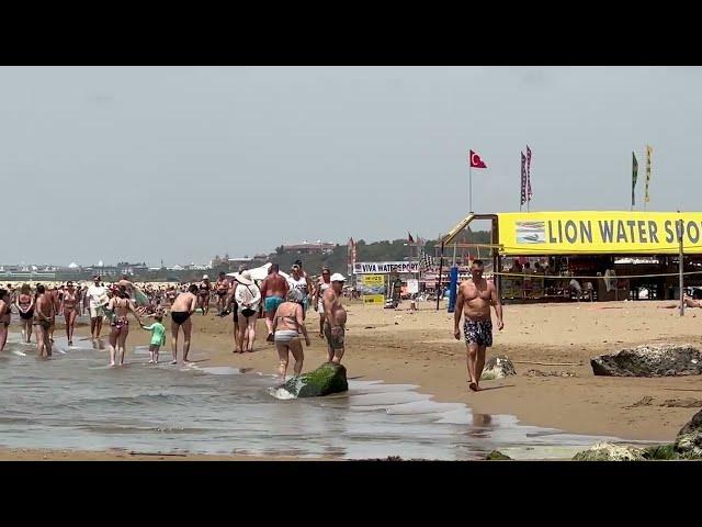 Der Strand von Side HEUTE. (Kumköy /Evrenseki).  - 19.06.2024 4K #sideturkey