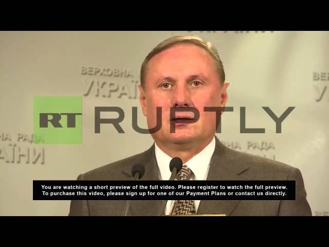 Ukraine: Conflict must be solved through talks - Party of Regions leader