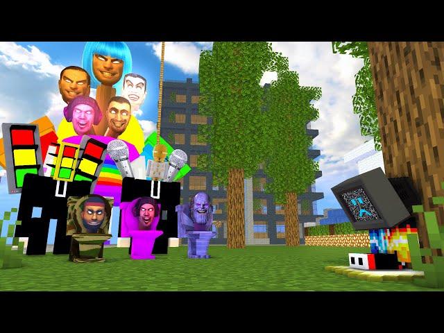Poor Sad TV Man Story VS Element Skibidi Toilet (Part 3) - Minecraft Animation