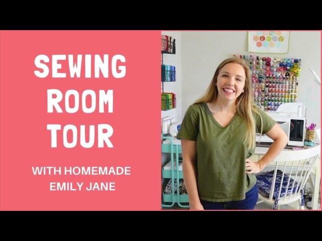 Sewing Room Tour by Homemade Emily Jane - Find creative craft room ideas for your dream sewing room