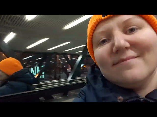 MOSCOW METRO 2 STATIONS "MICHURINSKY PROSPEKT" (TRANSFER BETWEEN 2 STATIONS), AT 11 P.M., 10/28/2024
