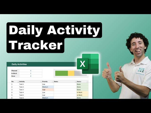 How to Make a Daily Activity Tracker in Excel