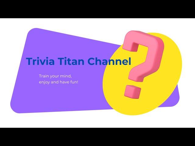 Trivia Titan Channel - American History