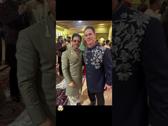 John Cena Shahrukh Khan first' timeat Ambani wedding #shorts #ambani #wedding #johncena