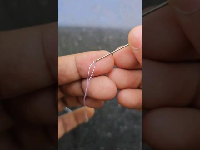 easy way to tie a knot in your thread#shorts#youtubeshorts