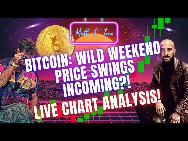 BITCOIN: WILD WEEKEND PRICE SWINGS INCOMING?!-LIVE CHART ANALYSIS!