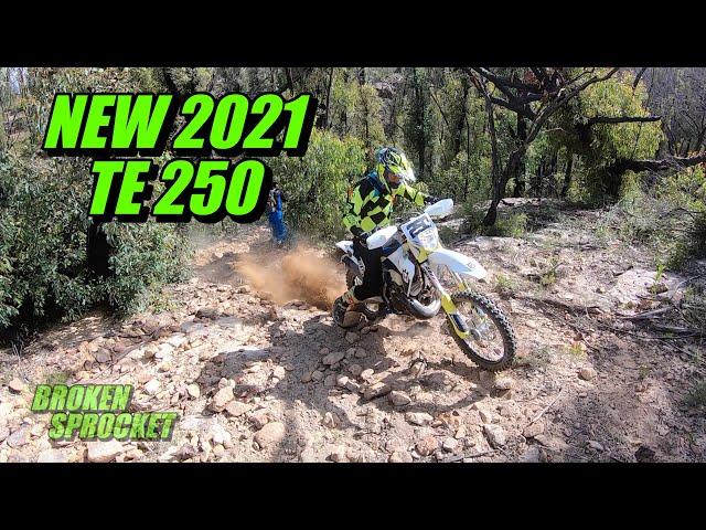 New 2021 Husqvarna TE250 Hard Enduro 2 stroke power.