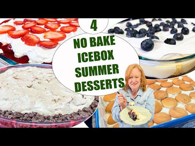 4 NO BAKE ICEBOX SUMMER DESSERTS