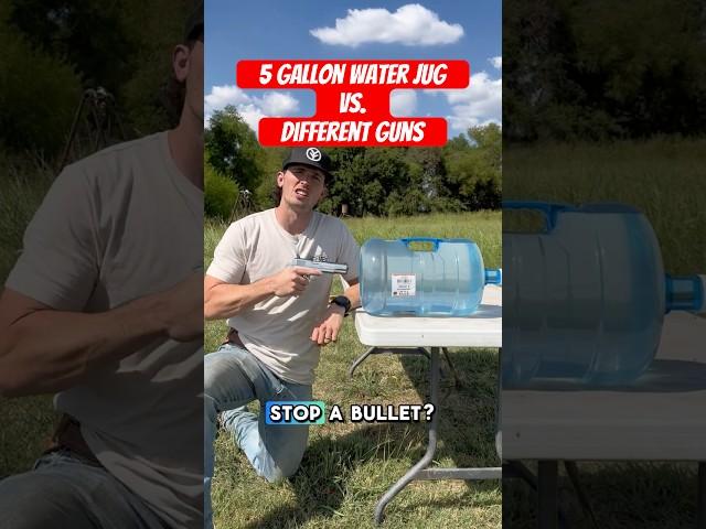 5 Gallon Water Jug vs. Different Guns