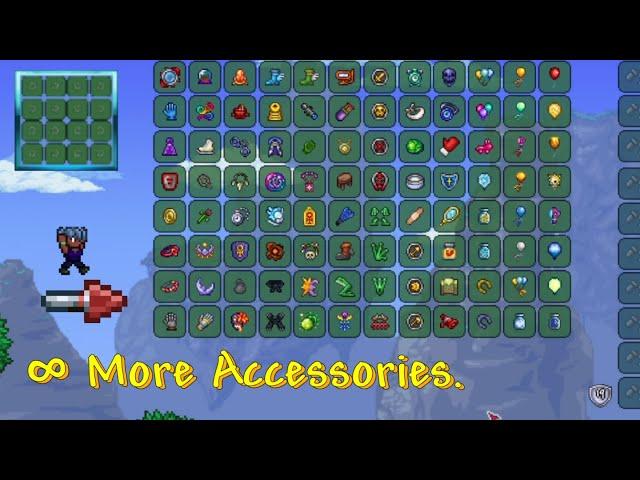 Terraria + THIS many Accessory Slots = This Insanity.