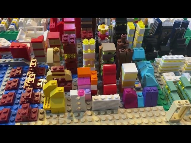 Lego (Mirco City) 250yr Time Lapse - AMERICAN Farmlands to Condos