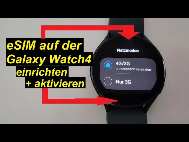 Tutorial: eSIM auf Samsung Galaxy Watch4 LTE aktivieren und einrichten (o2) | SeppelPower