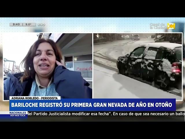 Bariloche registró su primera gran nevada del año en otoño - Adriana Robledo | HNT 8