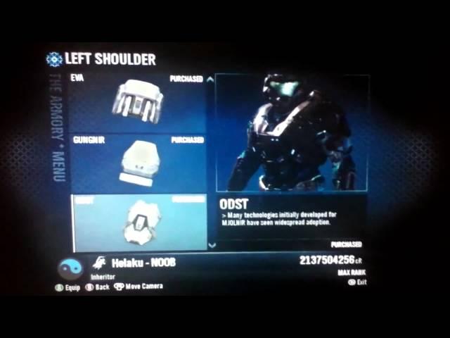 Halo Reach Armory - All Armor and Unlocks