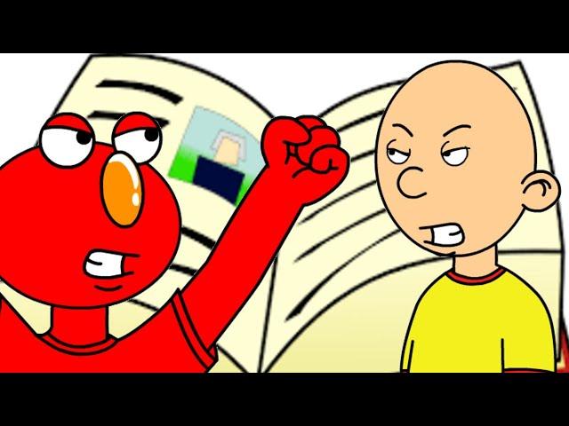 Caillou and Elmo Write Mean Stories About Each Other in Storybook Weaver/Grounded