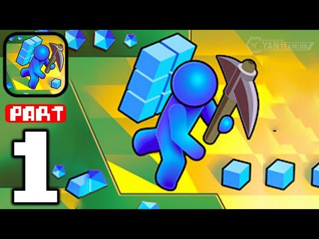 Adventure Miner - Gameplay Walkthrough Part 1 Rare Diamond Mining (iOS,Android)