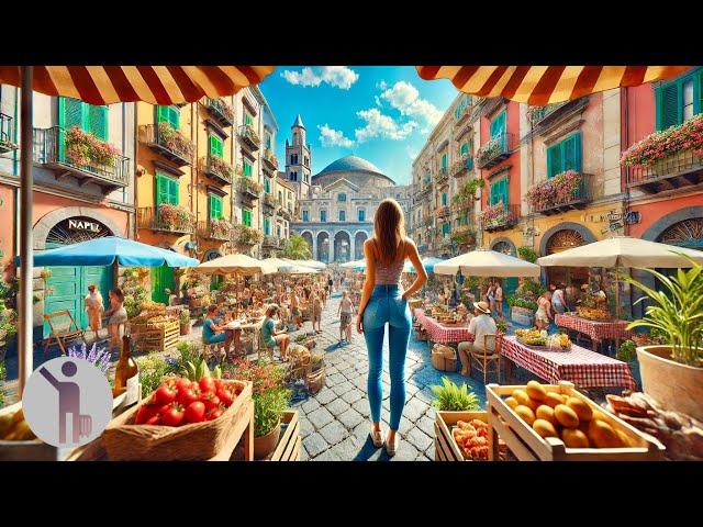 Naples, Italy  - Summer 2024 - 4K 60fps HDR Walking Tour