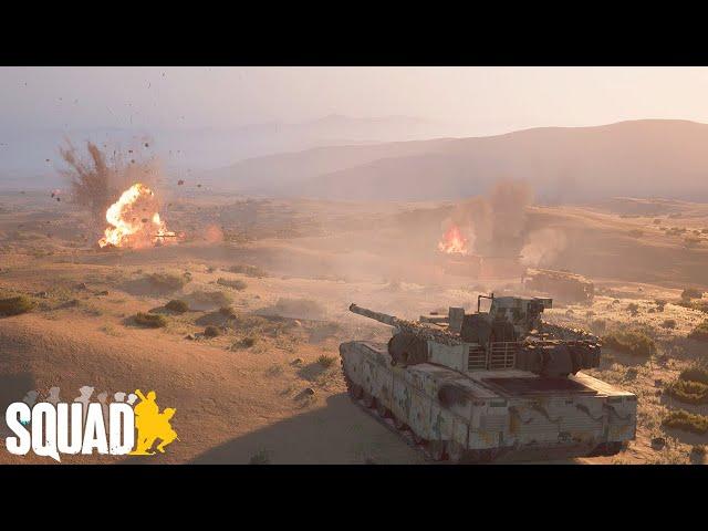 TANK CHAOS! Chinese ZTZ-99 Tanks Battle T-72 Platoon in the Desert | Eye in the Sky Squad Gameplay