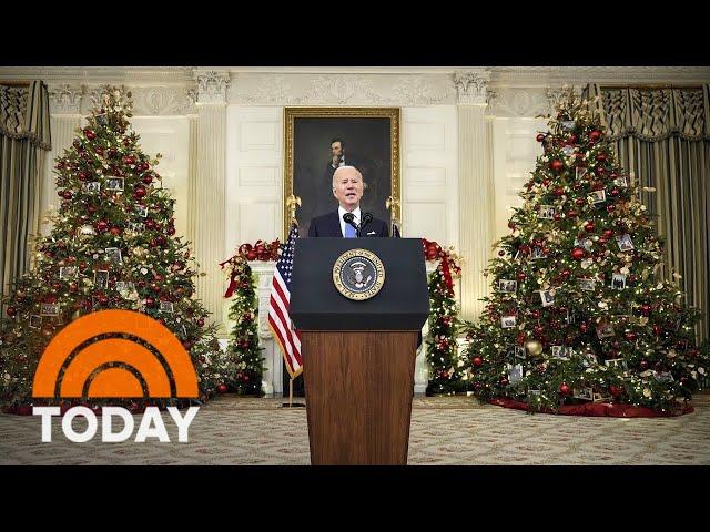 President Biden Spends Christmas At The White House As Holiday Troubles Pile Up