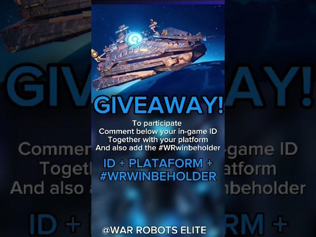 GIVEAWAY BEHOLDER! #WRwinBeholder #warrobotsshorts #giveaway  #trend #lucky #sorteio #viral #fyp