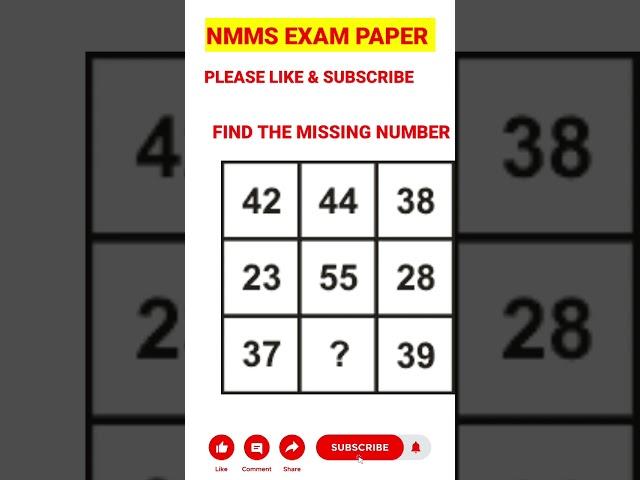 Nmms Exam Paper 2024 Class 8 | Nmms  Exam answer key | nmms answer key | answer key nmms exam