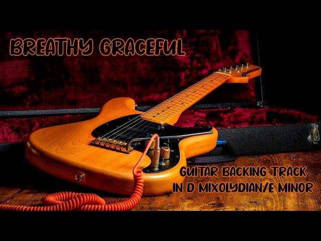 Breathy Graceful Guitar Backing Track in D Mixolydian|E Minor