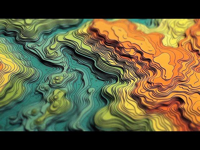 Re-creating Trippy AI-Generated Terrain Contours