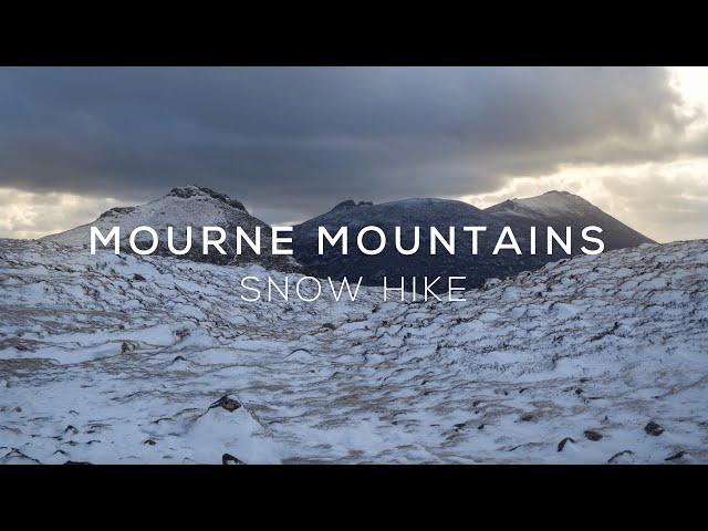 Snow in the Mourne Mountains - 4K Cinematic Footage