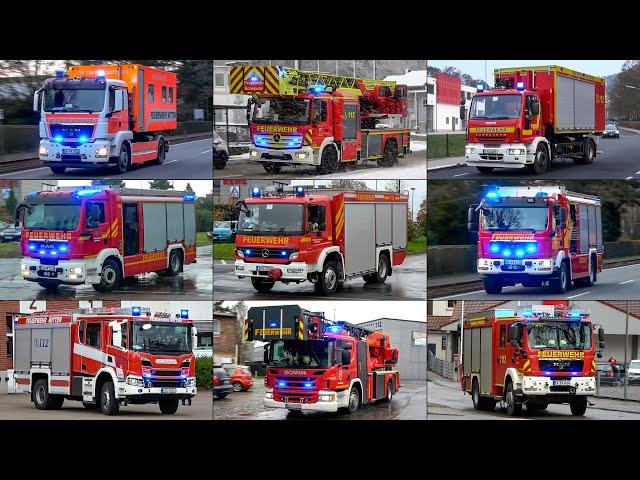 [WLF, RÜSTWAGEN & MEHR] - Feuerwehr ENNEPE-RUHR KREIS | XXL-Einsatzfahrten Zusammenschnitt!