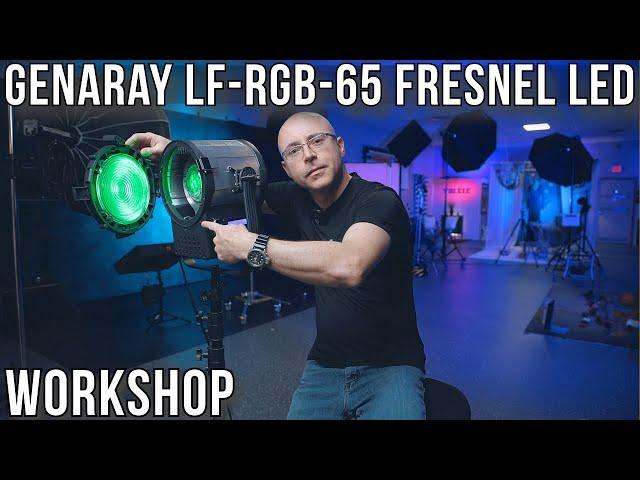 Genaray LF RGB 65 Fresnel LED Light Review And Workshop