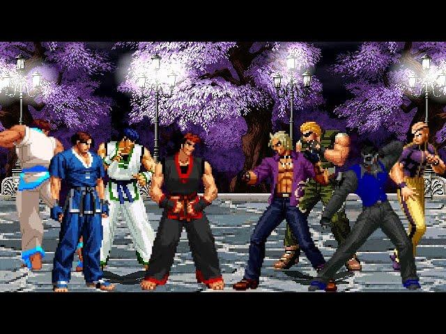 [KOF Mugen] Memorial | Kim-Jae, Kim-Dong, Kim, OG-Kim vs Shen-Woo, John, Ramon-D, Robert-MT [ 4vs4 ]