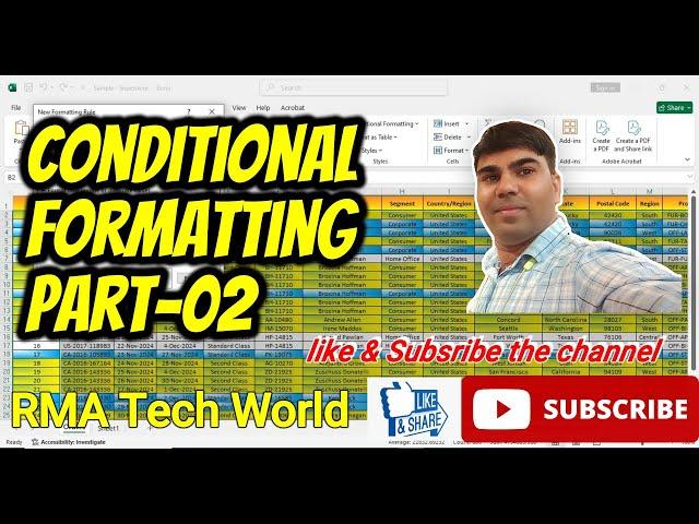 Conditional Formatting part-02 #advanceexcel #conditionalformattinginexcel #excelfunctions