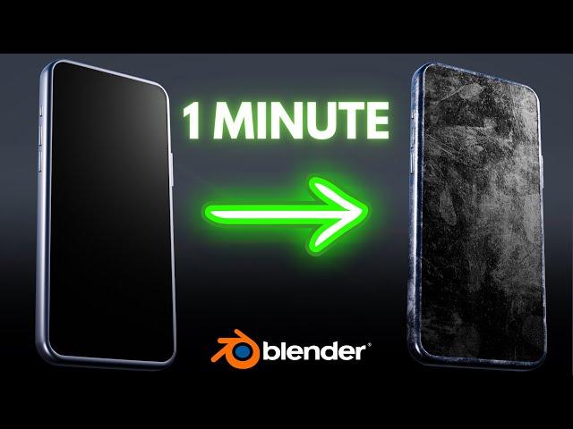 Create Surface Imperfections in Blender in 1 Minute!