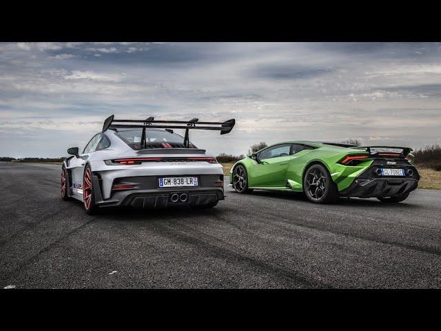 Drag race : 992 GT3 RS VS Huracan Tecnica