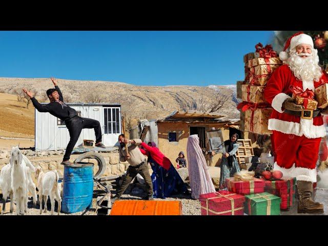 Santa Claus Delivers Christmas Cheer to an Iranian Nomadic Family