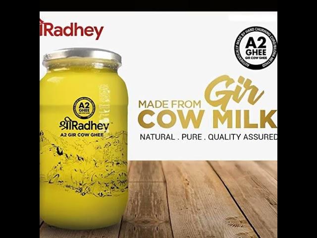 Shree Radhey Gir Cow ghee A2 Certified (1 L)